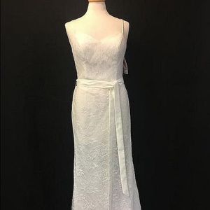 Simple Ivory wedding dress size 14